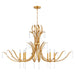 Myhouse Lighting Quorum - 620-8-74 - Eight Light Chandelier - Majesty - Gold Leaf