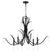 Myhouse Lighting Quorum - 621-6-59 - Six Light Chandelier - Majesty - Matte Black