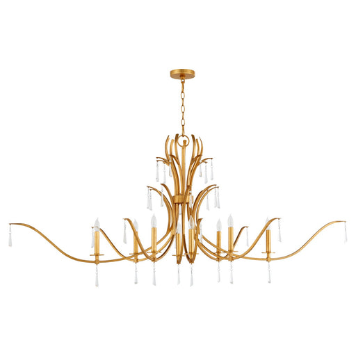 Myhouse Lighting Quorum - 621-8-74 - Eight Light Chandelier - Majesty - Gold Leaf