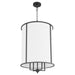 Myhouse Lighting Quorum - 6705-4-59 - Four Light Entry - Eldorado - Matte Black