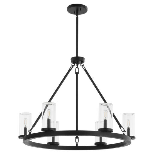 Myhouse Lighting Quorum - 70-6-59 - Six Light Chandelier - Gentry - Matte Black