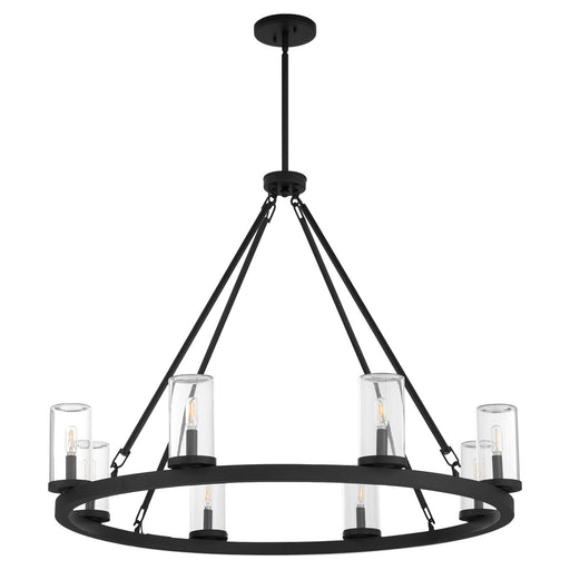 Myhouse Lighting Quorum - 70-8-59 - Eight Light Chandelier - Gentry - Matte Black