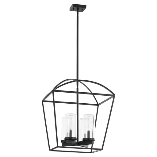 Myhouse Lighting Quorum - 71-4-59 - Four Light Pendant - Odeon - Matte Black