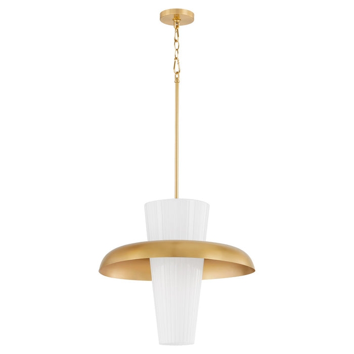 Myhouse Lighting Quorum - 8227-16-80 - One Light Pendant - Mallory - Aged Brass