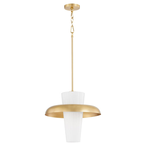 Myhouse Lighting Quorum - 8227-20-80 - One Light Pendant - Mallory - Aged Brass