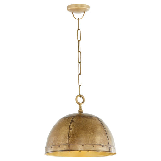 Myhouse Lighting Quorum - 85-1-75 - One Light Pendant - Artisan - Artisan Brass