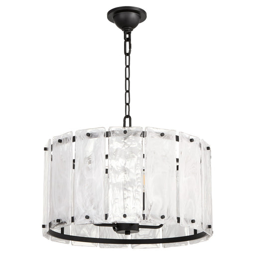 Myhouse Lighting Quorum - 8575-4-59 - Four Light Pendant - Prestige - Matte Black