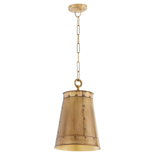 Myhouse Lighting Quorum - 87-1-75 - One Light Pendant - Artisan - Artisan Brass
