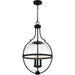 Myhouse Lighting Quoizel - QP6169MBK - Three Light Pendant - Quoizel Pendant - Matte Black