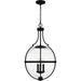 Myhouse Lighting Quoizel - QP6169MBK - Three Light Pendant - Quoizel Pendant - Matte Black