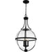 Myhouse Lighting Quoizel - QP6169MBK - Three Light Pendant - Quoizel Pendant - Matte Black