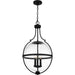 Myhouse Lighting Quoizel - QP6169MBK - Three Light Pendant - Quoizel Pendant - Matte Black