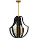 Myhouse Lighting Quoizel - QP6188MBK - Four Light Pendant - Quoizel Pendant - Matte Black