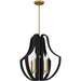 Myhouse Lighting Quoizel - QP6188MBK - Four Light Pendant - Quoizel Pendant - Matte Black