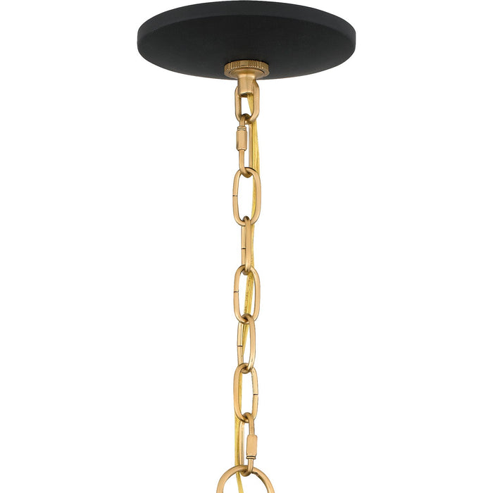 Myhouse Lighting Quoizel - QP6214BWS - Four Light Pendant - Quoizel Pendant - Brushed Weathered Brass