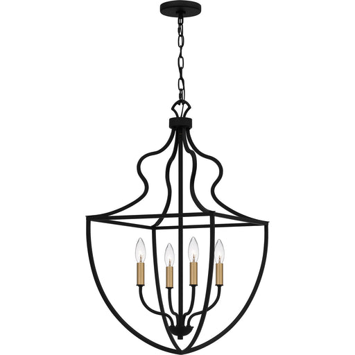 Myhouse Lighting Quoizel - QP6215MBK - Four Light Pendant - Quoizel Pendant - Matte Black