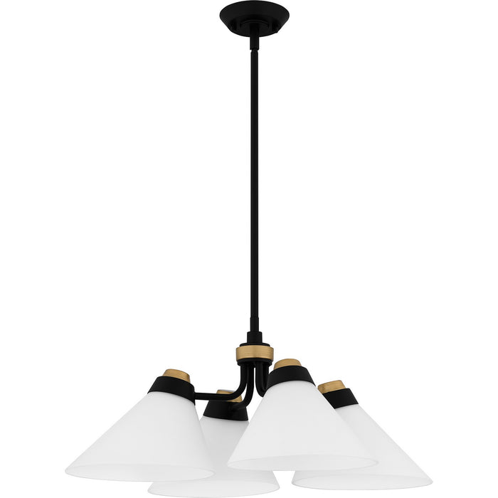 Myhouse Lighting Quoizel - QP6218MBK - Four Light Pendant - Quoizel Pendant - Matte Black