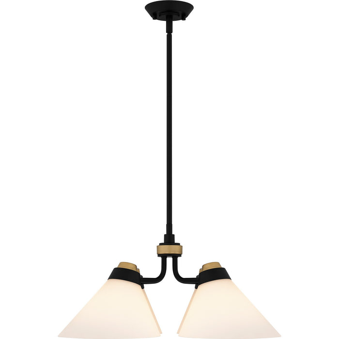 Myhouse Lighting Quoizel - QP6218MBK - Four Light Pendant - Quoizel Pendant - Matte Black