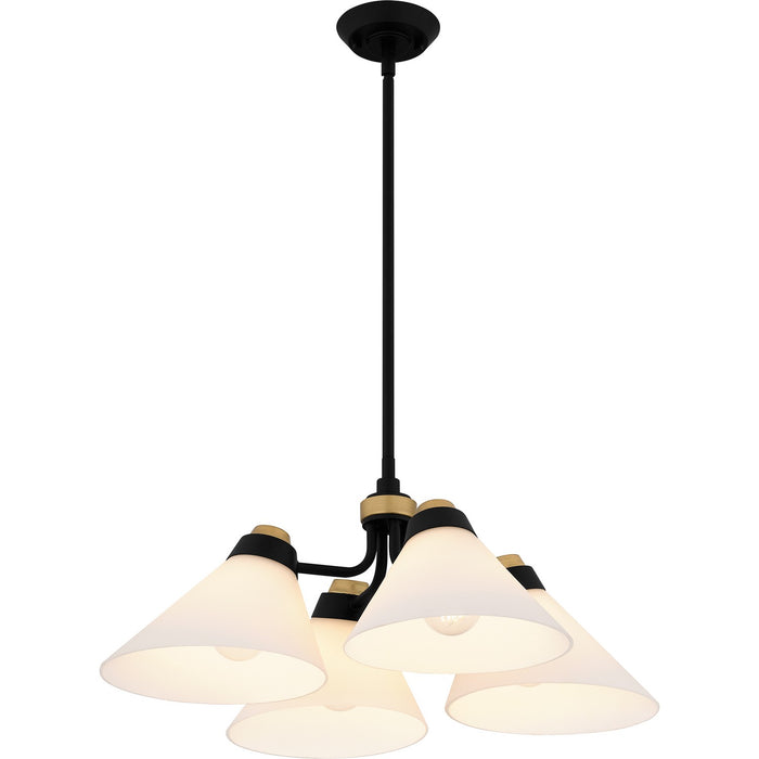 Myhouse Lighting Quoizel - QP6218MBK - Four Light Pendant - Quoizel Pendant - Matte Black