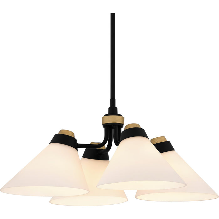 Myhouse Lighting Quoizel - QP6218MBK - Four Light Pendant - Quoizel Pendant - Matte Black