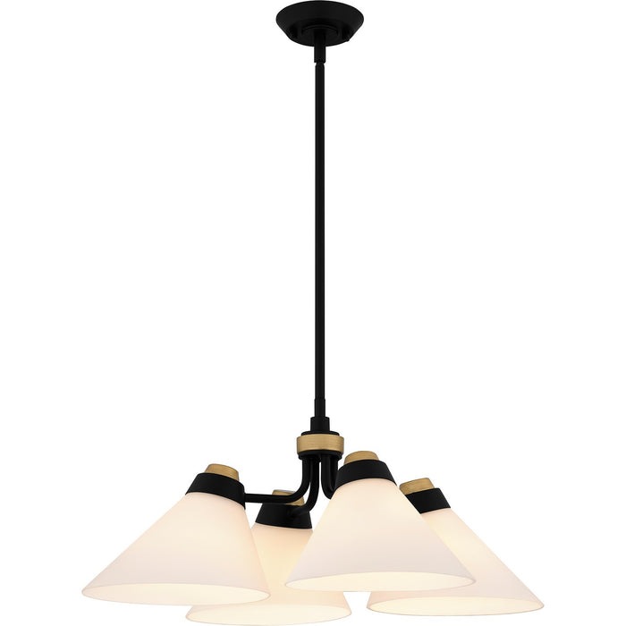 Myhouse Lighting Quoizel - QP6218MBK - Four Light Pendant - Quoizel Pendant - Matte Black