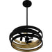 Myhouse Lighting Quoizel - QP6223MBK - Three Light Pendant - Quoizel Pendant - Matte Black