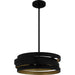 Myhouse Lighting Quoizel - QP6223MBK - Three Light Pendant - Quoizel Pendant - Matte Black