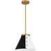 Myhouse Lighting Quoizel - QP6224BWS - One Light Pendant - Quoizel Pendant - Brushed Weathered Brass