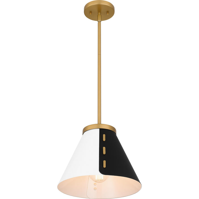 Myhouse Lighting Quoizel - QP6224BWS - One Light Pendant - Quoizel Pendant - Brushed Weathered Brass