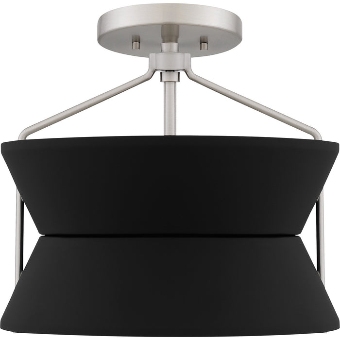 Myhouse Lighting Quoizel - QSF6166BN - Two Light Semi Flush Mount - Quoizel Semi-Flush Mount - Brushed Nickel