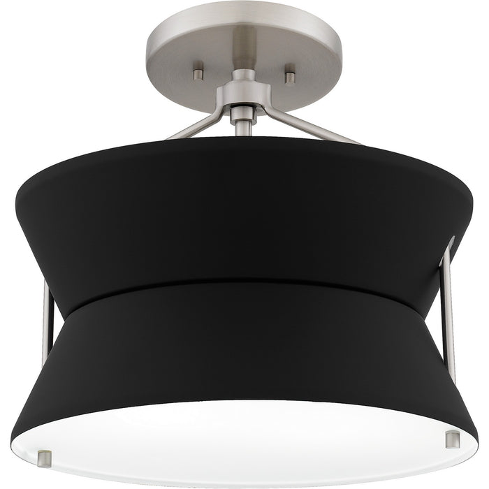 Myhouse Lighting Quoizel - QSF6166BN - Two Light Semi Flush Mount - Quoizel Semi-Flush Mount - Brushed Nickel