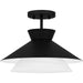 Myhouse Lighting Quoizel - QSF6171MBK - One Light Semi Flush Mount - Quoizel Semi-Flush Mount - Matte Black