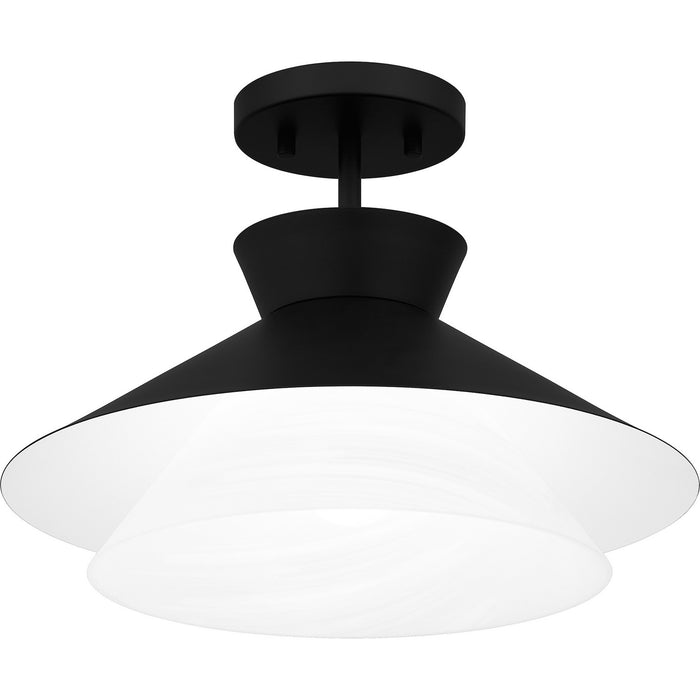 Myhouse Lighting Quoizel - QSF6171MBK - One Light Semi Flush Mount - Quoizel Semi-Flush Mount - Matte Black