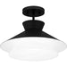 Myhouse Lighting Quoizel - QSF6171MBK - One Light Semi Flush Mount - Quoizel Semi-Flush Mount - Matte Black