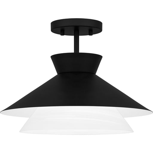 Myhouse Lighting Quoizel - QSF6171MBK - One Light Semi Flush Mount - Quoizel Semi-Flush Mount - Matte Black