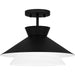 Myhouse Lighting Quoizel - QSF6171MBK - One Light Semi Flush Mount - Quoizel Semi-Flush Mount - Matte Black