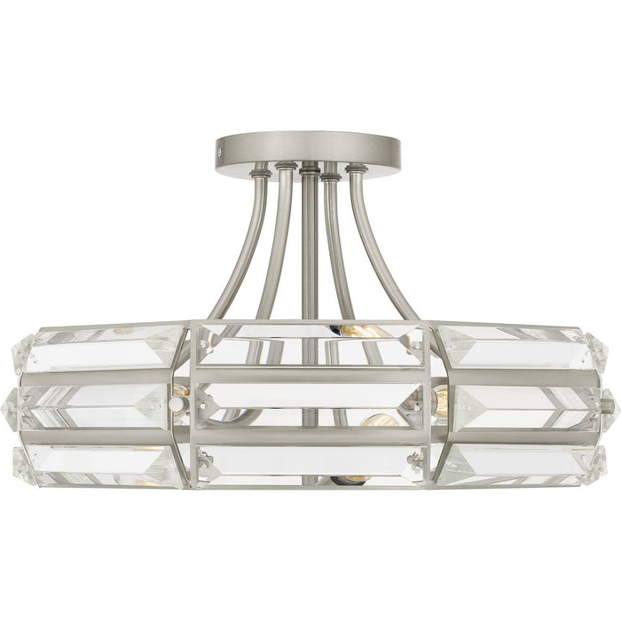 Myhouse Lighting Quoizel - QSF6209BN - Four Light Semi Flush Mount - Quoizel Semi-Flush Mount - Brushed Nickel