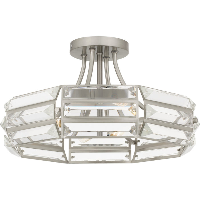 Myhouse Lighting Quoizel - QSF6209BN - Four Light Semi Flush Mount - Quoizel Semi-Flush Mount - Brushed Nickel