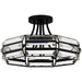 Myhouse Lighting Quoizel - QSF6209MBK - Four Light Semi Flush Mount - Quoizel Semi-Flush Mount - Matte Black