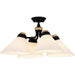 Myhouse Lighting Quoizel - QSF6218MBK - Four Light Semi Flush Mount - Quoizel Semi-Flush Mount - Matte Black