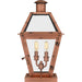 Myhouse Lighting Quoizel - RO9110AC - Two Light Outdoor Pier Base - Rue De Royal - Aged Copper