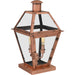 Myhouse Lighting Quoizel - RO9110AC - Two Light Outdoor Pier Base - Rue De Royal - Aged Copper