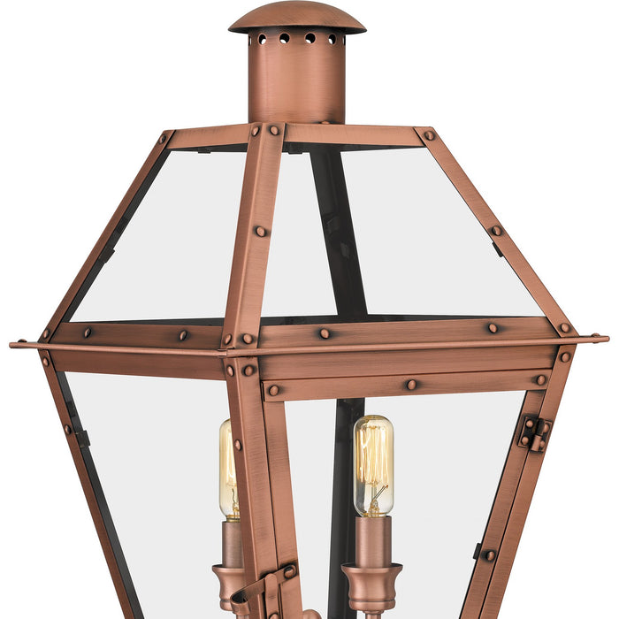 Myhouse Lighting Quoizel - RO9110AC - Two Light Outdoor Pier Base - Rue De Royal - Aged Copper