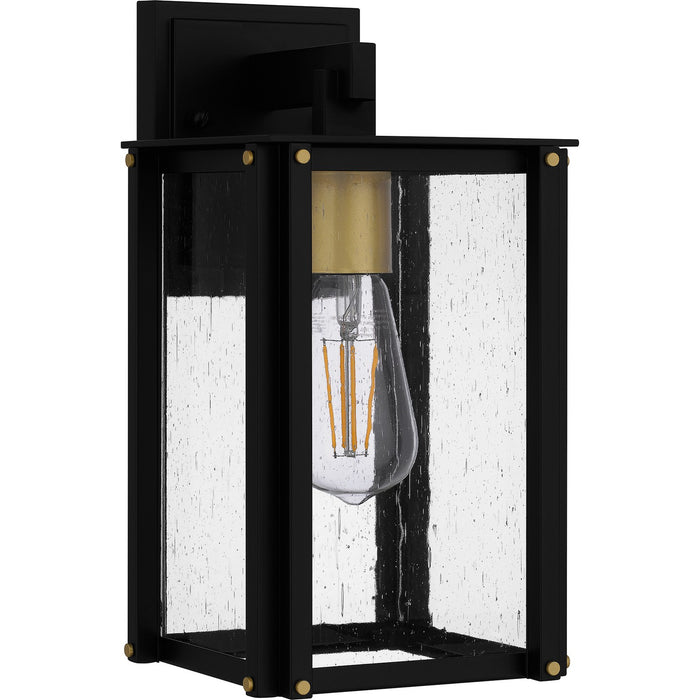 Myhouse Lighting Quoizel - ROB8406MBK - One Light Outdoor Wall Mount - Robbins - Matte Black