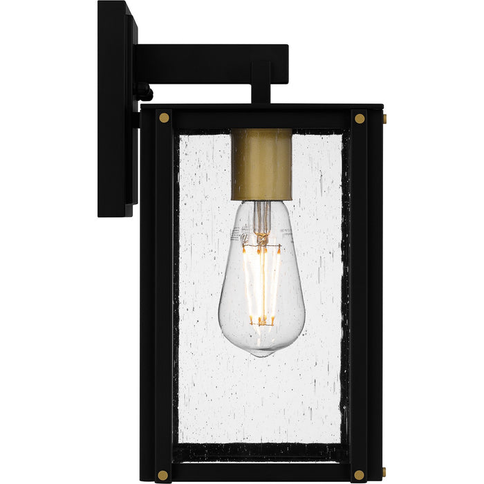 Myhouse Lighting Quoizel - ROB8406MBK - One Light Outdoor Wall Mount - Robbins - Matte Black