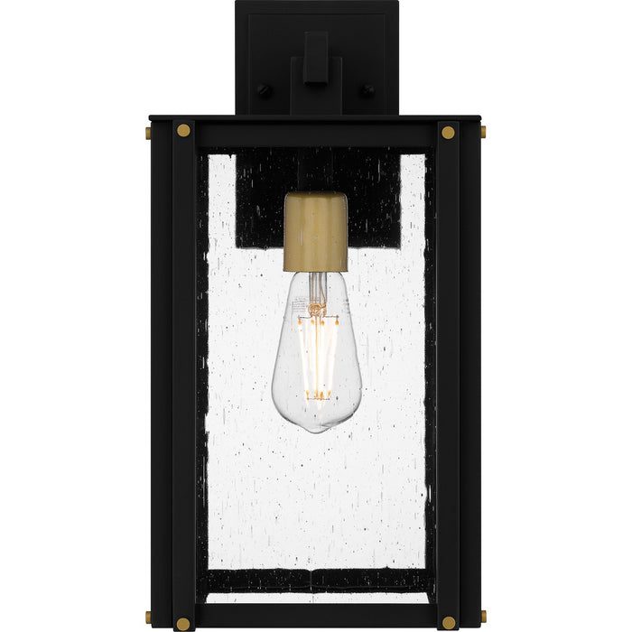 Myhouse Lighting Quoizel - ROB8408MBK - One Light Outdoor Wall Mount - Robbins - Matte Black