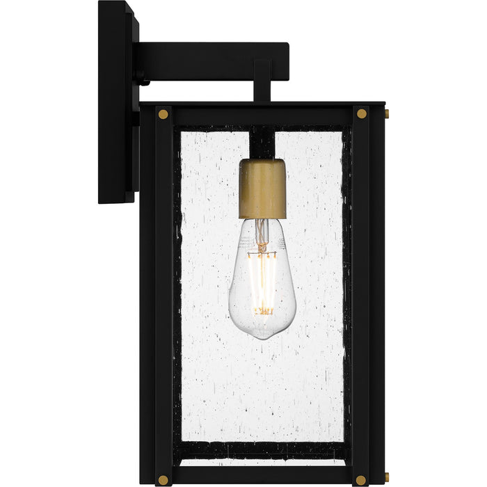 Myhouse Lighting Quoizel - ROB8408MBK - One Light Outdoor Wall Mount - Robbins - Matte Black