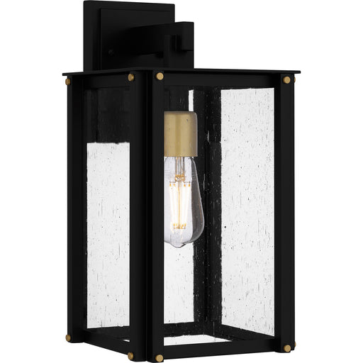 Myhouse Lighting Quoizel - ROB8408MBK - One Light Outdoor Wall Mount - Robbins - Matte Black