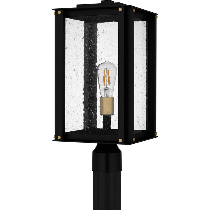 Myhouse Lighting Quoizel - ROB9009MBK - One Light Outdoor Post Mount - Robbins - Matte Black