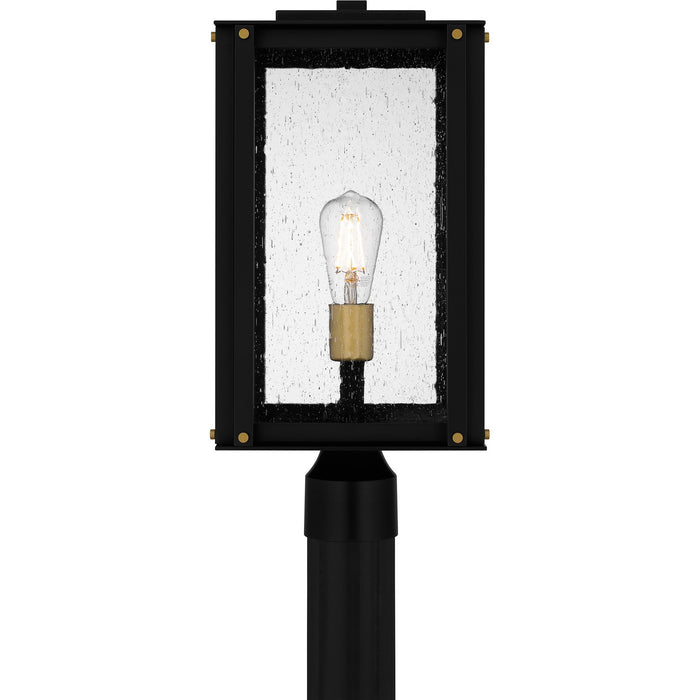 Myhouse Lighting Quoizel - ROB9009MBK - One Light Outdoor Post Mount - Robbins - Matte Black